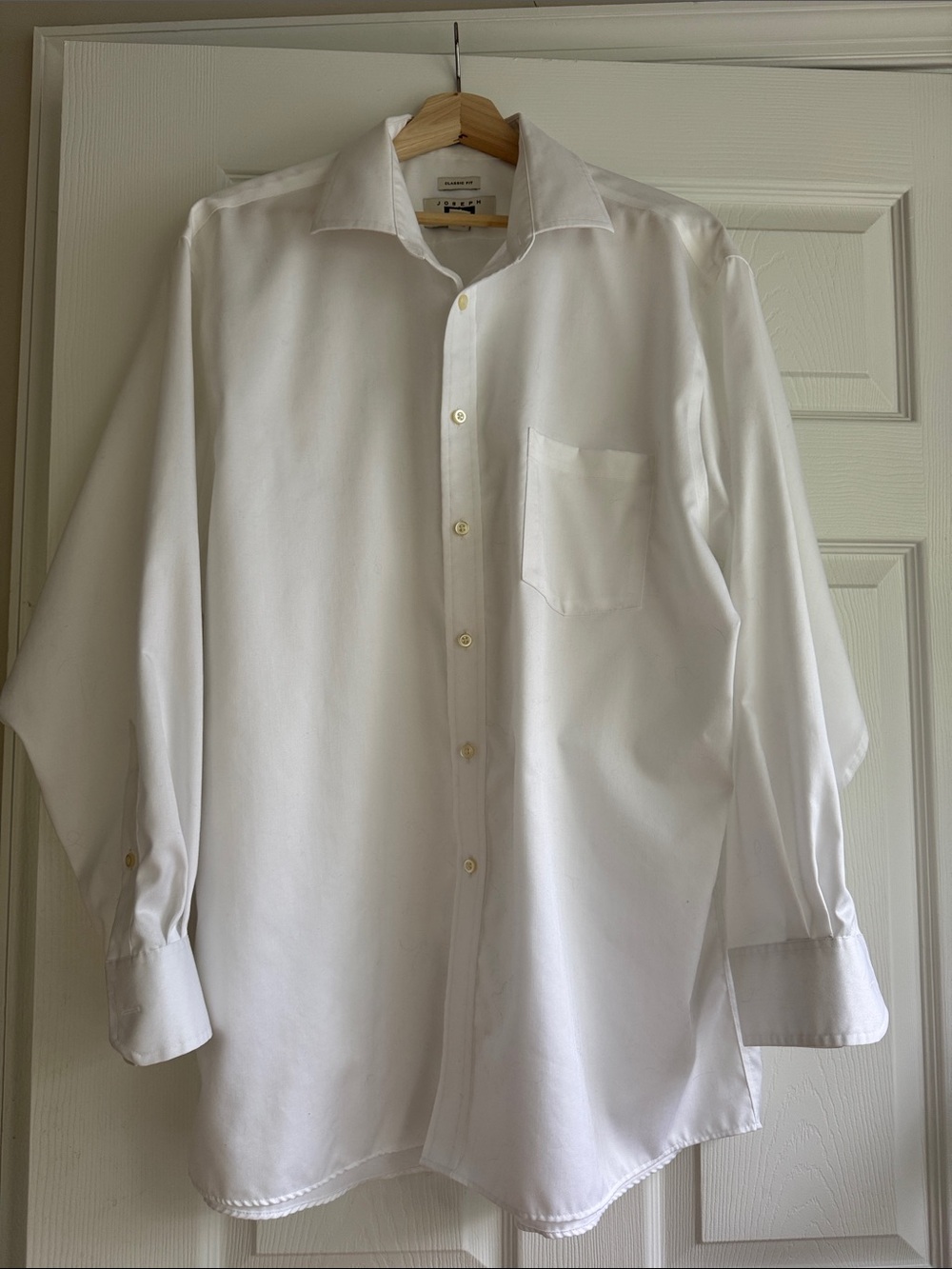 Men's White Button-Down Dress Shirt - Classic Fit